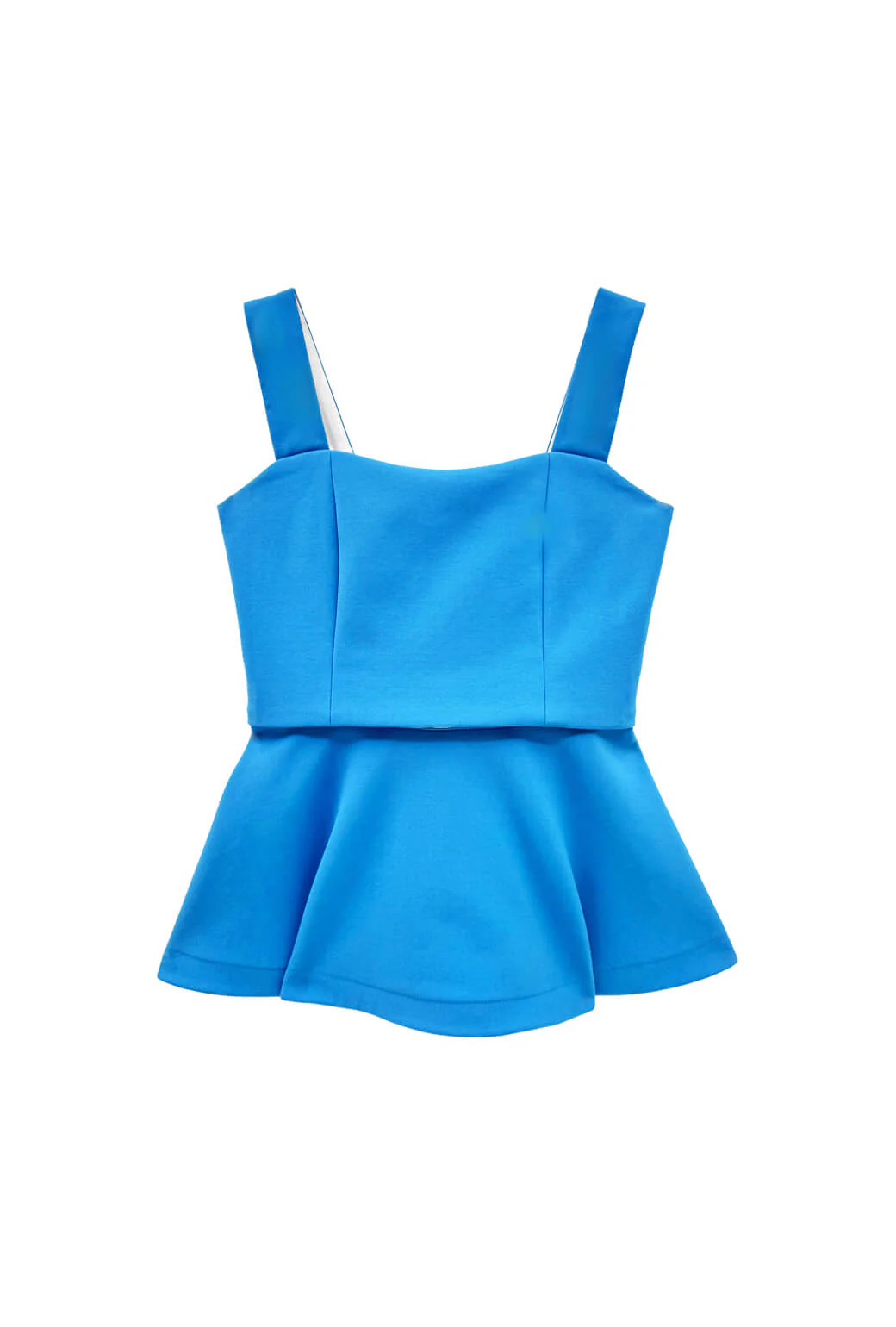 The Peplum Bustier -Stretch Blue - Image 3