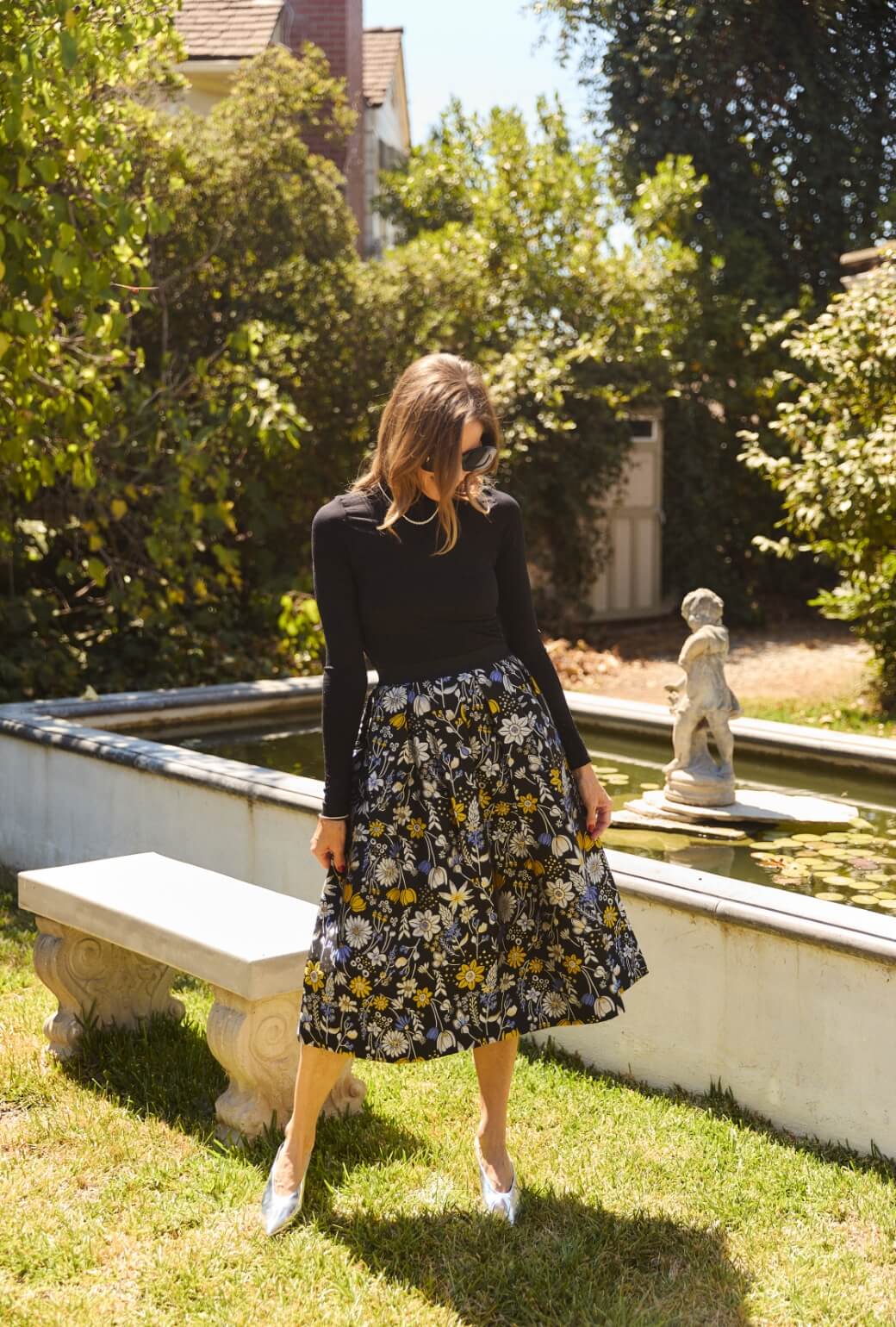 The Reed Skirt - Bouquet Brocade - Image 3