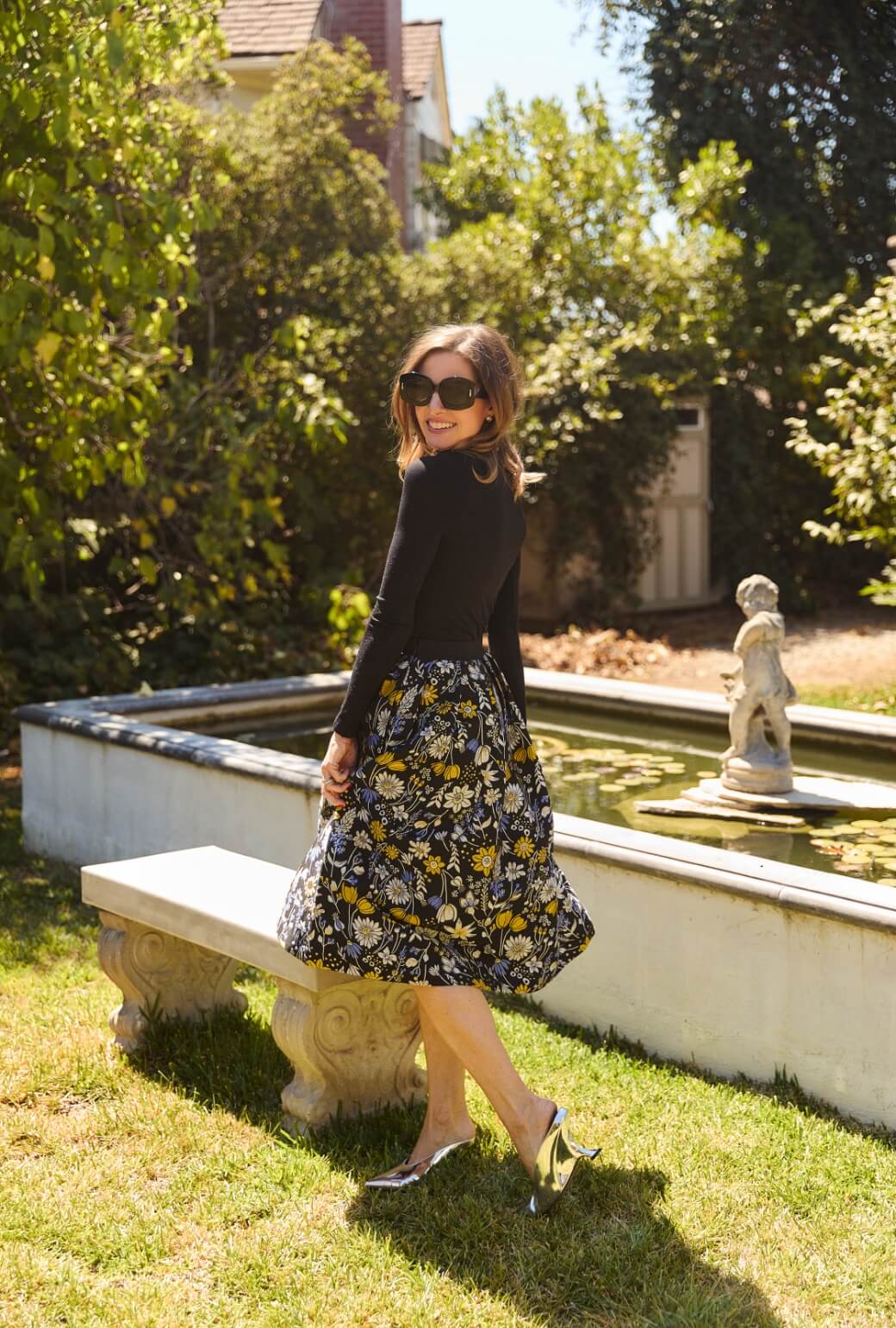 The Reed Skirt - Bouquet Brocade - Image 4