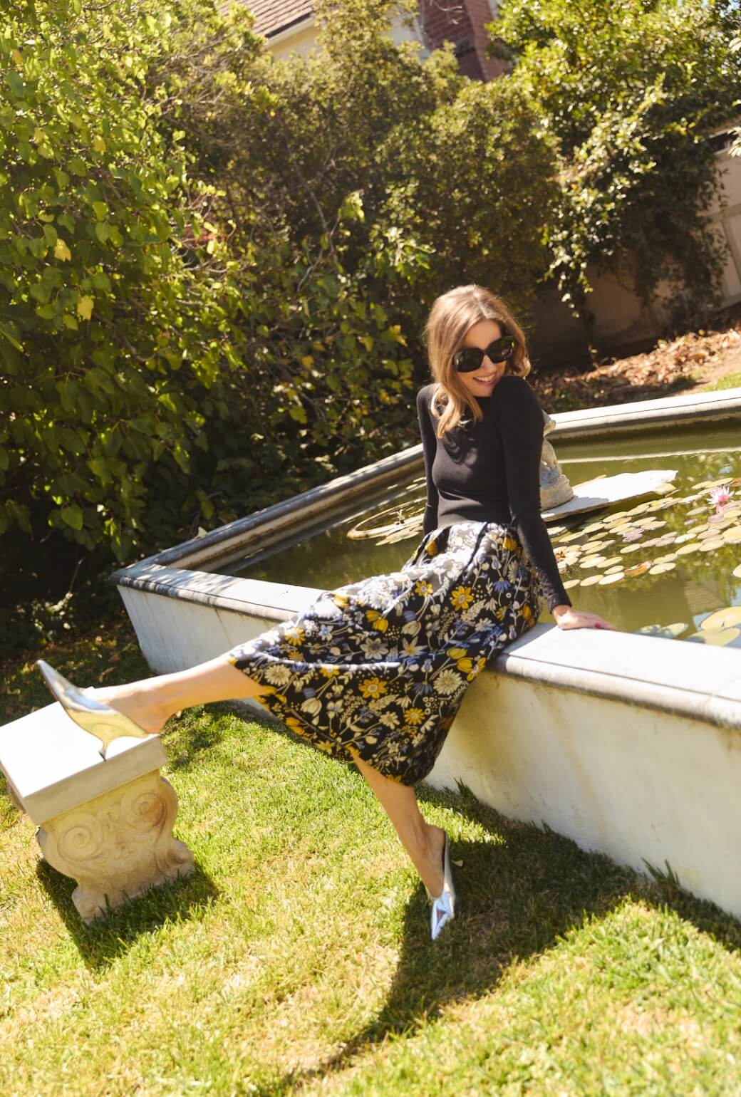 The Reed Skirt - Bouquet Brocade - Image 5