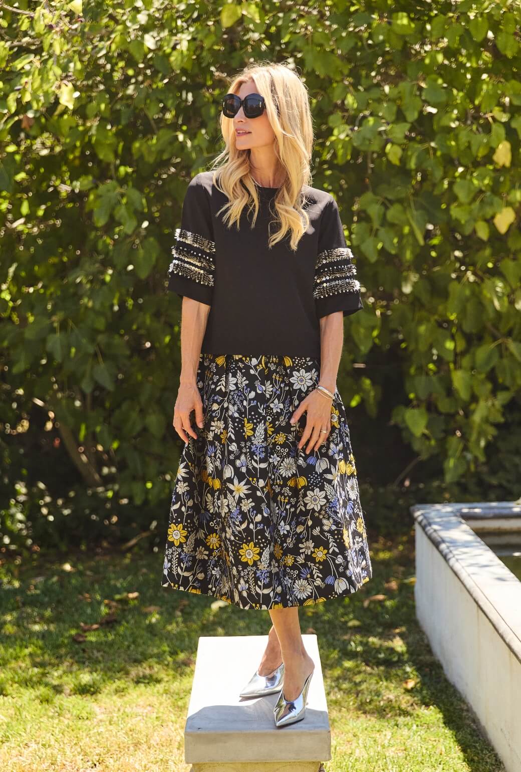 The Reed Skirt - Bouquet Brocade - Image 7