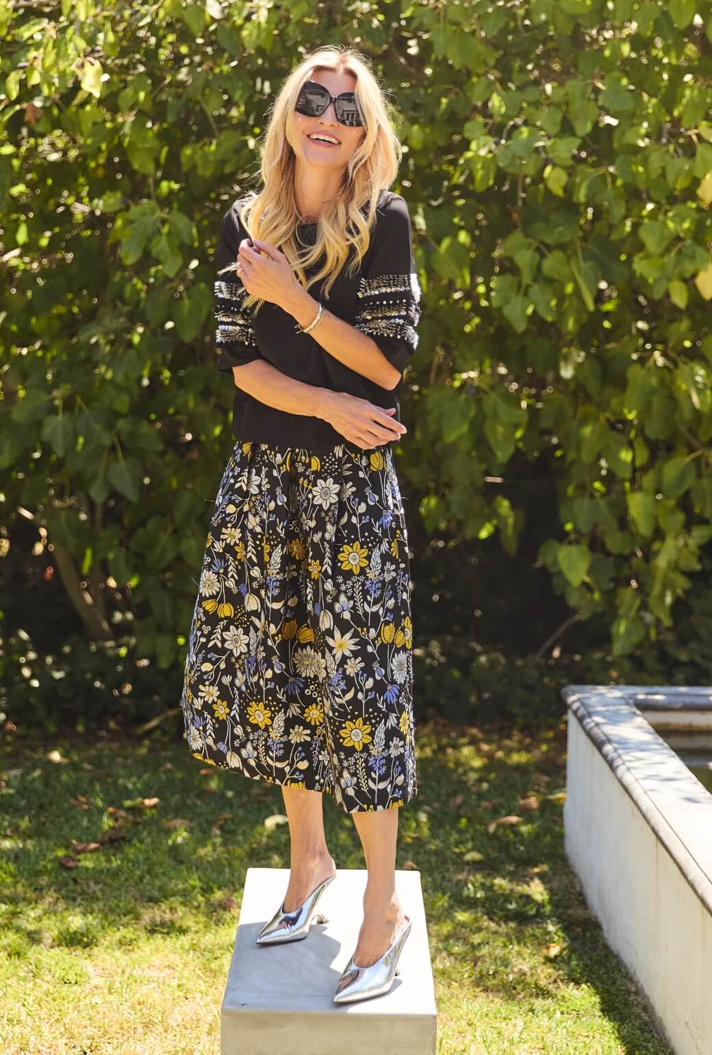 The Reed Skirt - Bouquet Brocade - Image 8