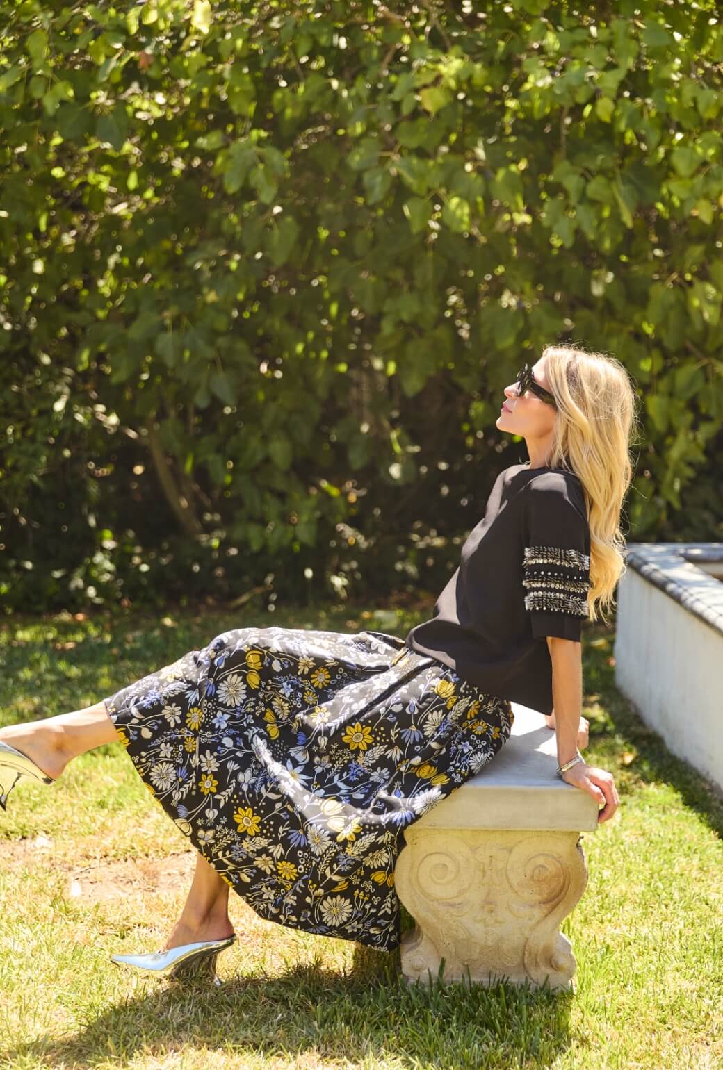 The Reed Skirt - Bouquet Brocade - Image 9