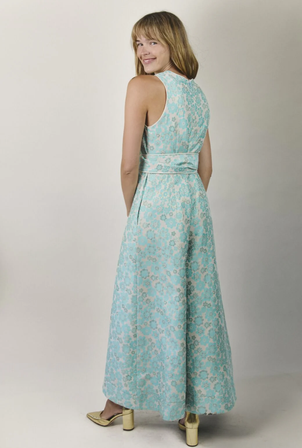 The Royale Jumpsuit - Aqua Brightline - Image 4
