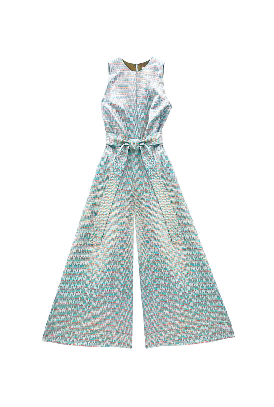 The Royale Jumpsuit - Aqua Channels Brocade - Image 4