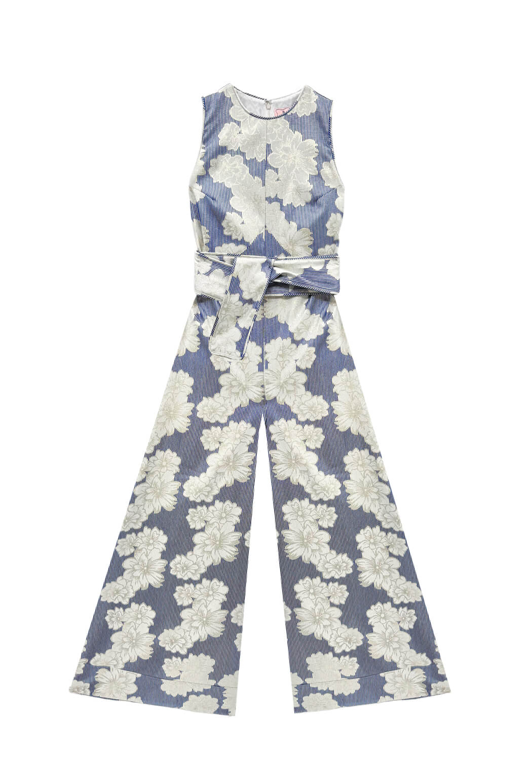 Buru x Val The Royale Jumpsuit - Navy Floral Brocade - Image 3