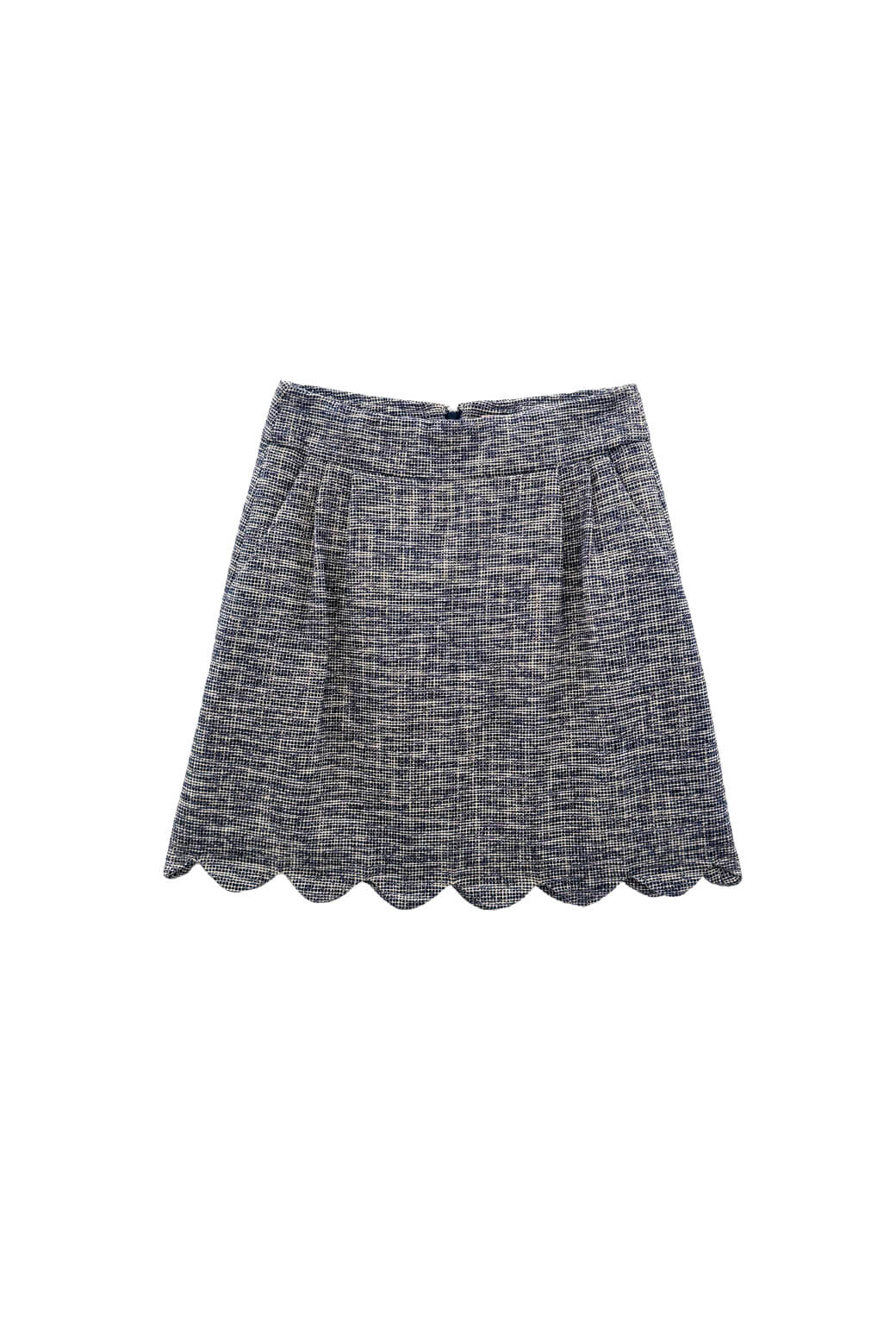 The Scallop Mini - Navy Tweed - Image 4