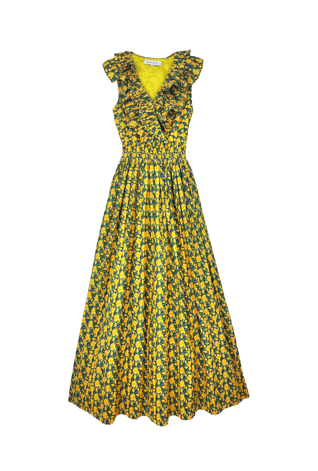 The Sleeveless Blanche Dress - Yellow Tulip - Image 3
