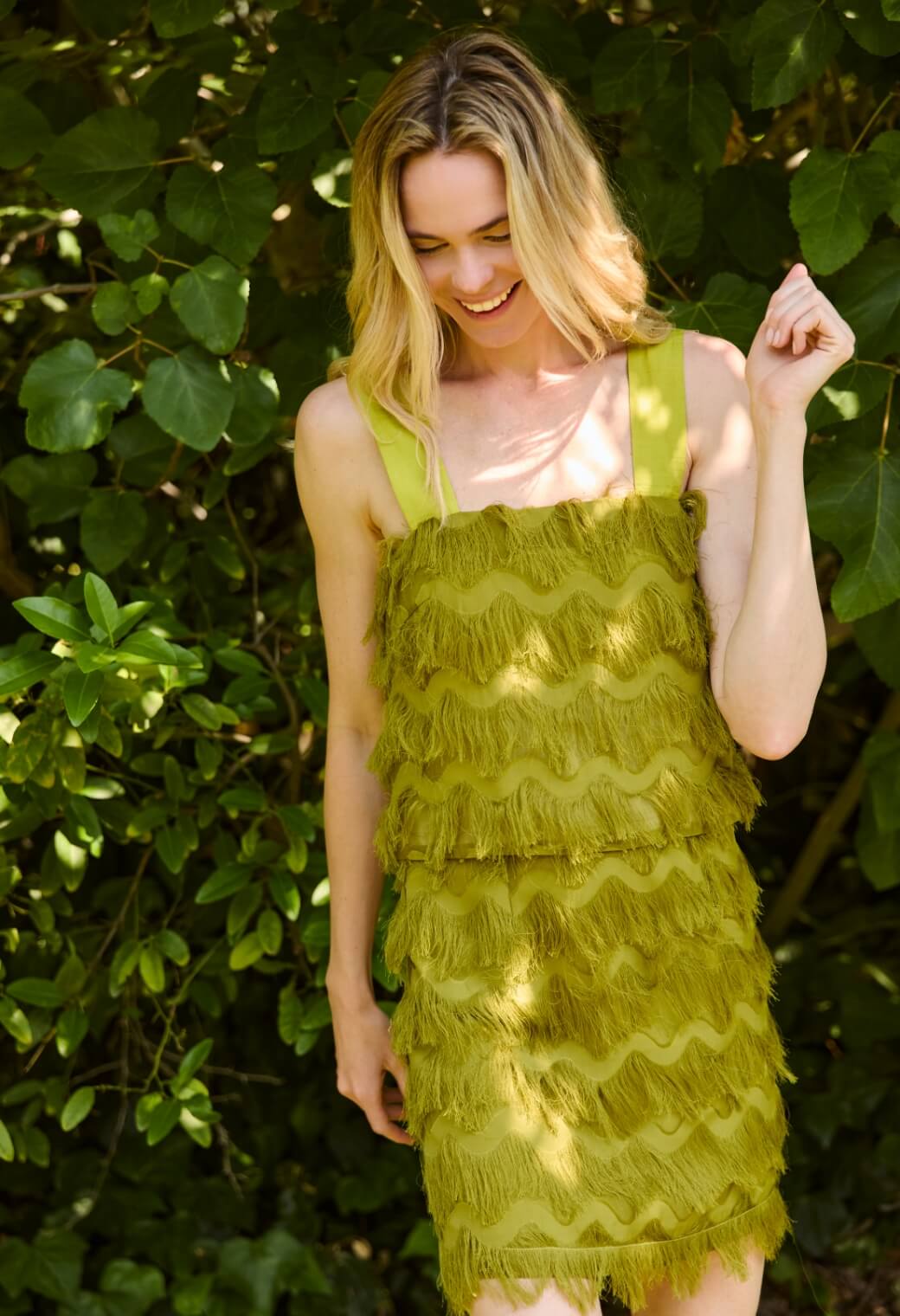 The Slim Top - Moss Fringe - Image 4