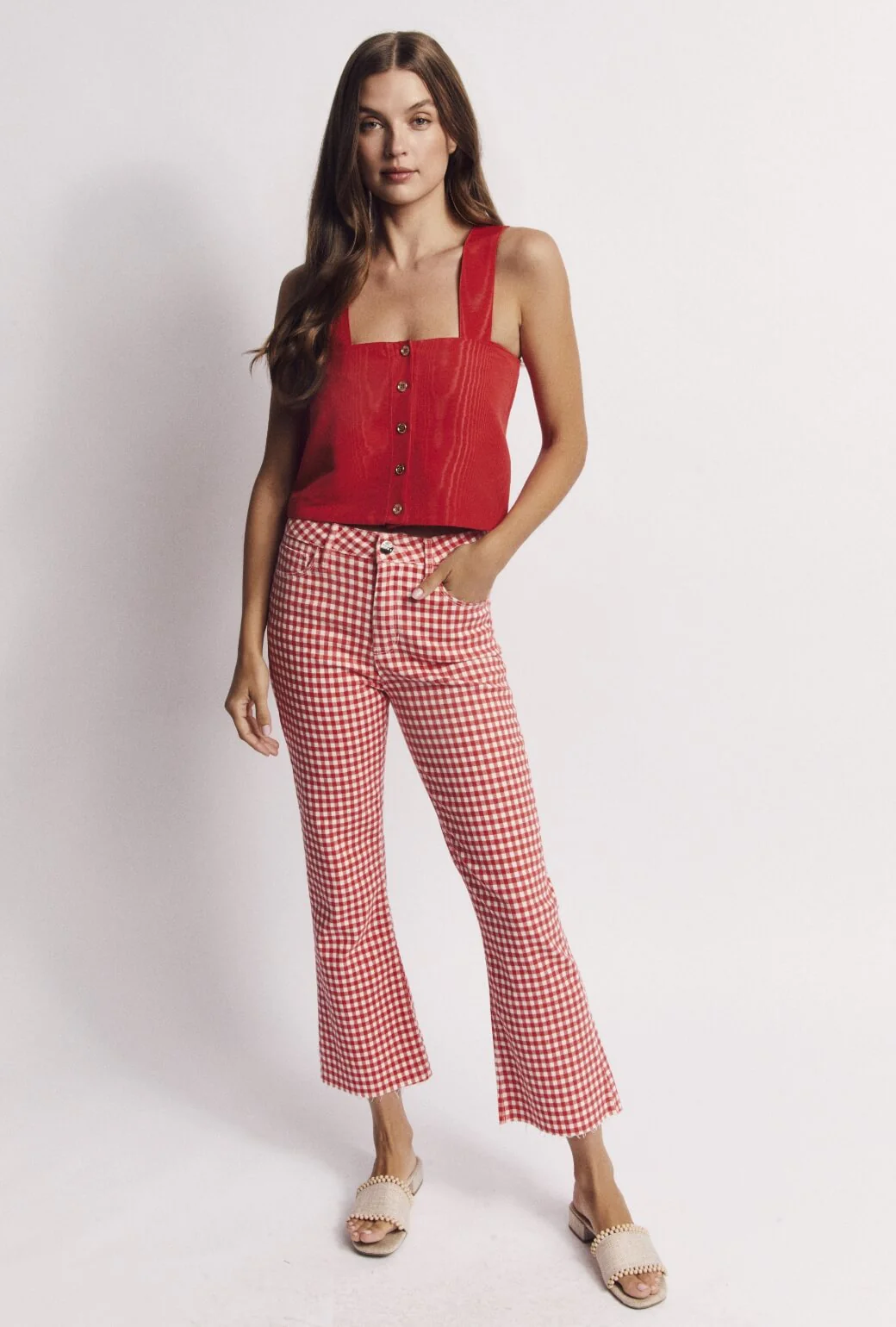 The Slim Top - Red Moiré - Image 7