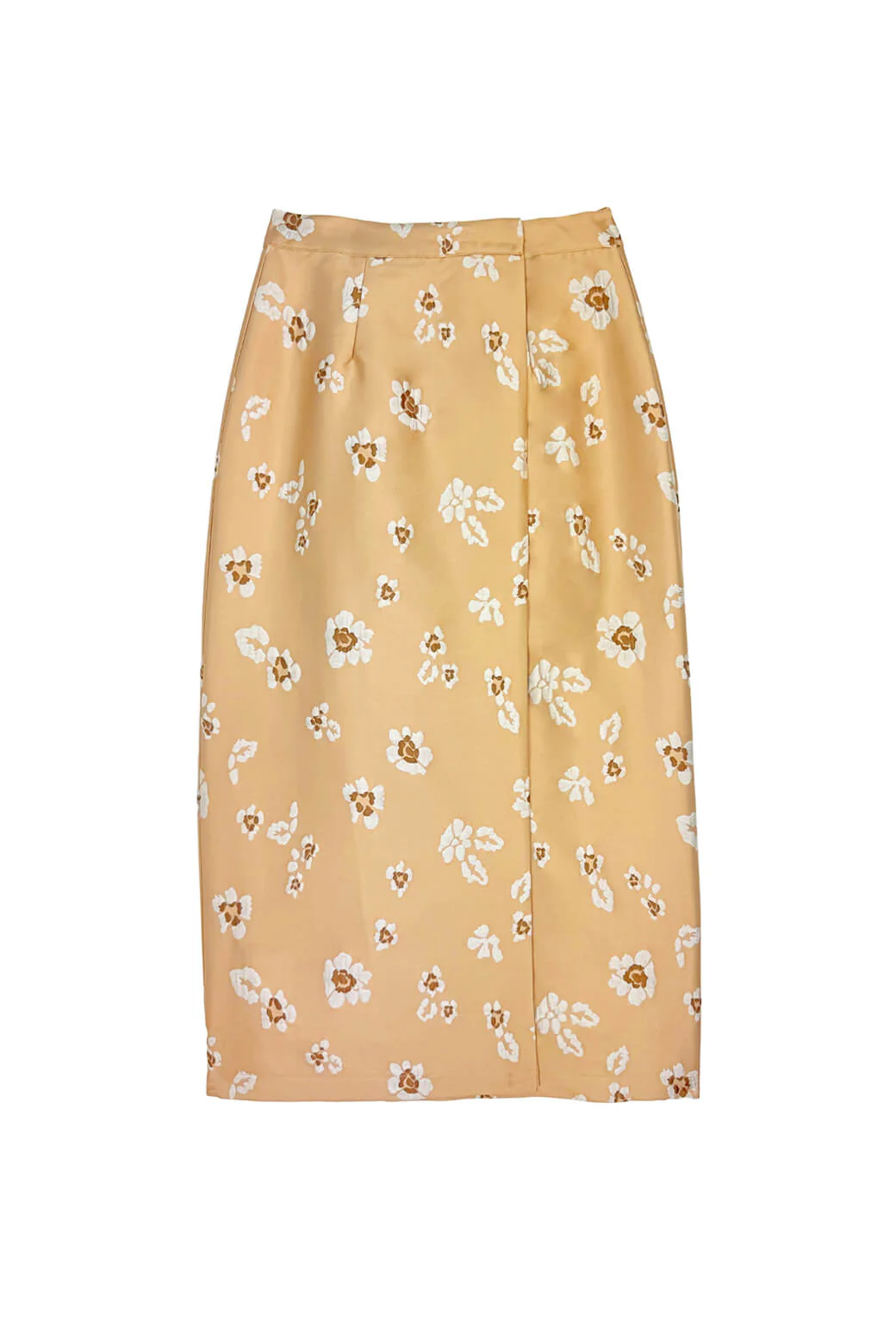 The Whitney Wrap Skirt - Desert Sand Brocade - Image 3