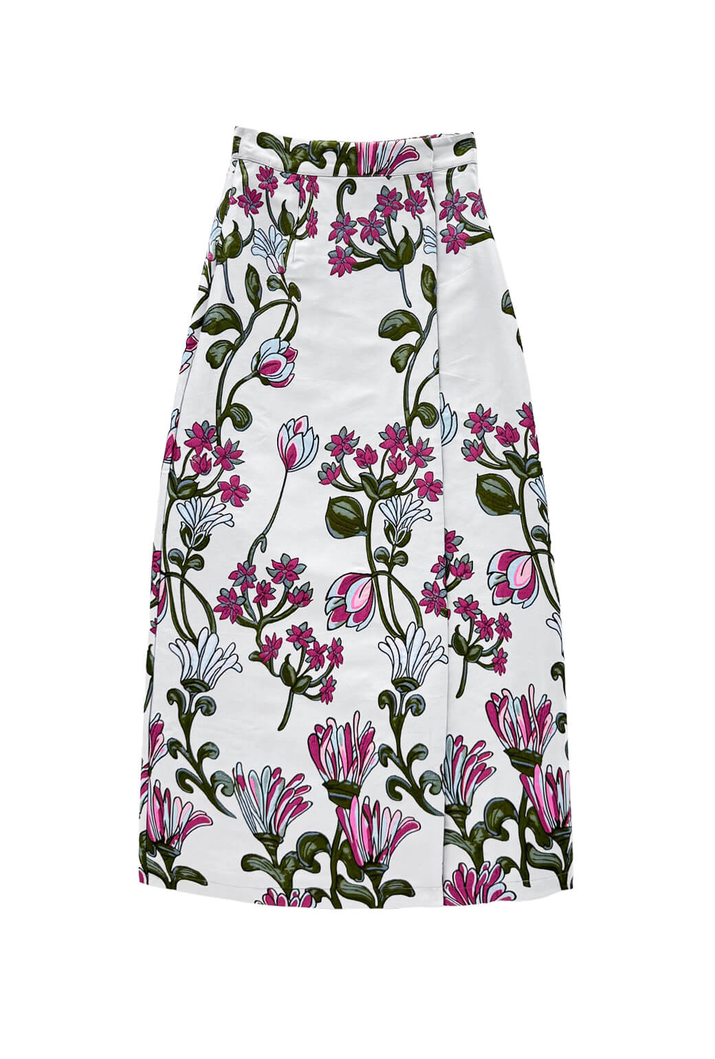 The Whitney Wrap Skirt - Pewter Vines - Image 3