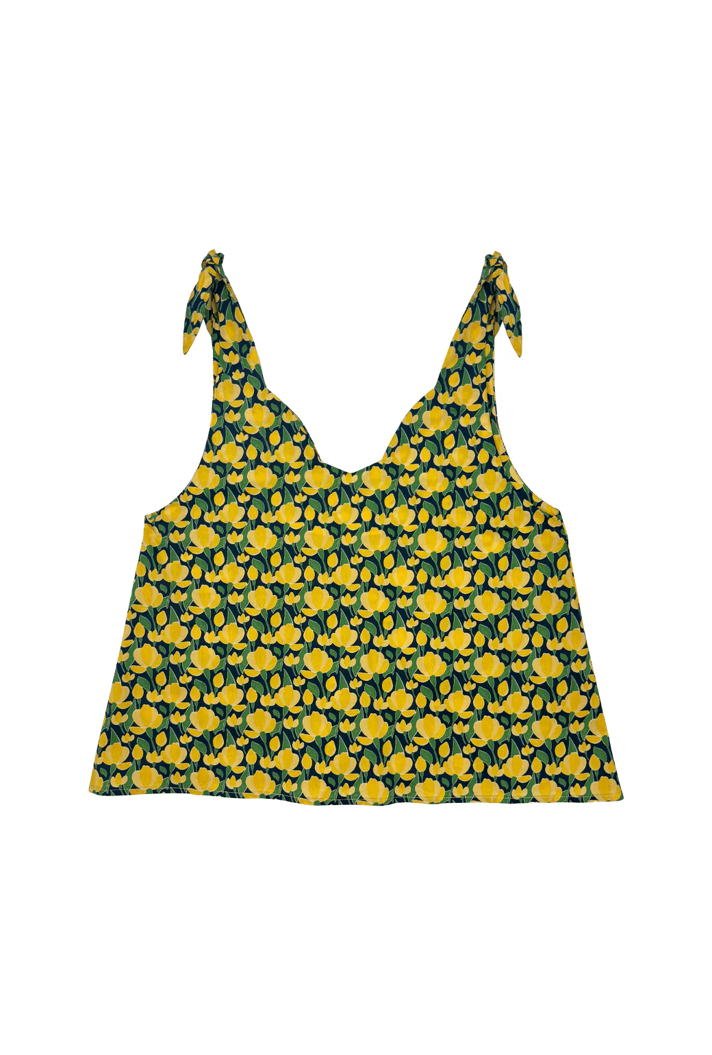 Tie Top Tank - Yellow Tulip - Image 3