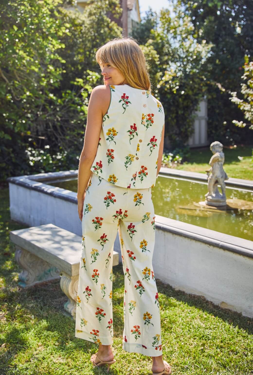 Wide Leg Trousers - Knockout Rose - Image 5